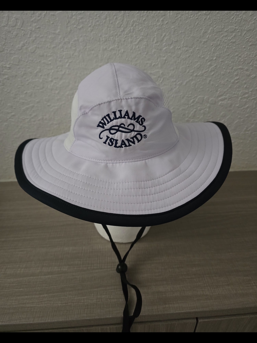 Ahead Performance Williams Island Sun Hat Bucket Boonie Wide Brim Golf White S/M